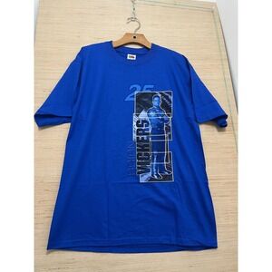 Brian Vickers Shirt Mens Large‎ Blue NASCAR 25 Racing Graphic Tee